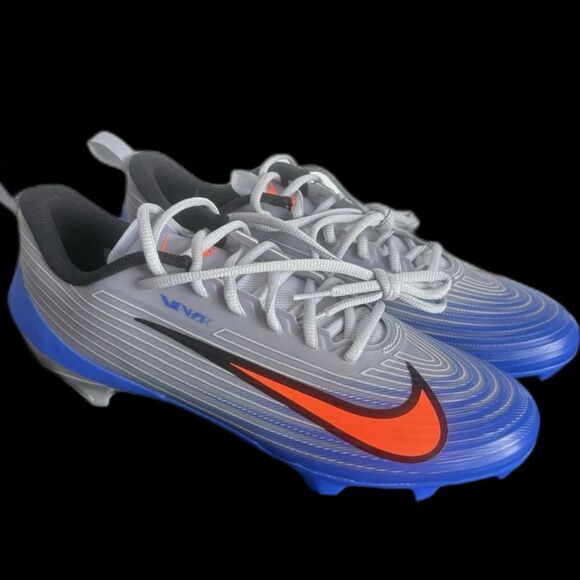 Nike Vapor Edge Speed 3 Football Cleats Grey Blue FB3303-001 Men’s Size 10.5 US - Picture 1 of 6